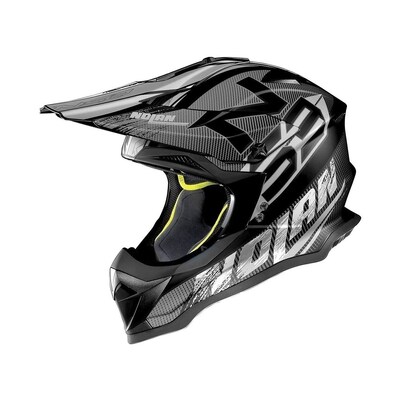 Nolan N-53 Whoop Helmet - Matte Black/White/Grey