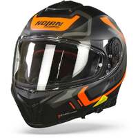 Nolan N80-8 Ally N-Com Helmet - Flat Black/Orange/Grey