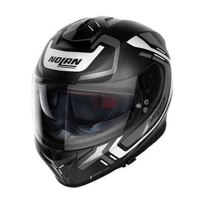 Nolan N80-8 Ally Helmet - Matte Black/White/Grey