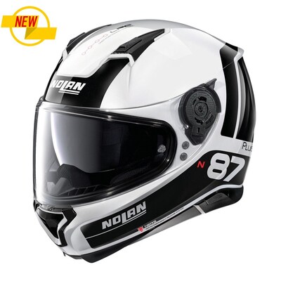 Nolan N-87 Plus Distinctive Helmet - White/Black