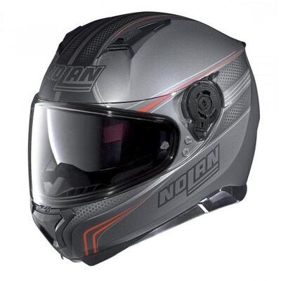 Nolan N-87 Rapid Helmet - Matte Grey/Black/Red