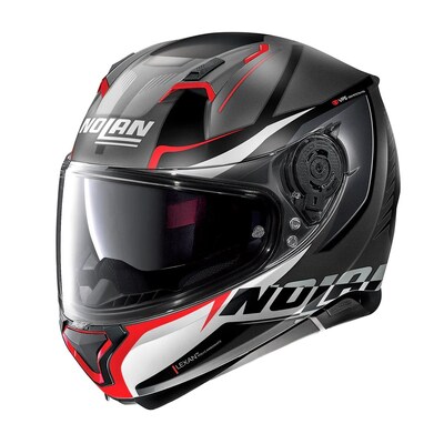 Nolan N-87 Miles Helmet - Black/Grey/White/Red