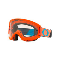 Oakley XS O-Frame 2.0 Pro Tuff Blocks Orange/Blue Goggles w/Clear Hi Impact Lens