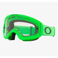 Oakley XS O Frame 2.0 Pro Moto Green Clear Goggles