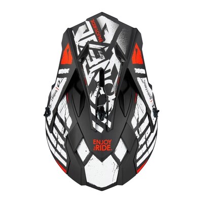 ONEAL 24 2SRS S/P-HELM PEAK GLITCH V.23 BLK/WHT YOUTH