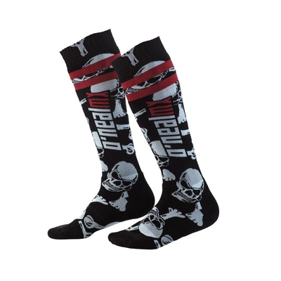 Oneal Pro MX Crossbones Sock - Black/White
