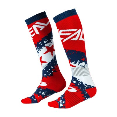 Oneal Pro MX Stars Red Blue Socks