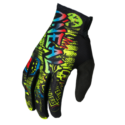 Oneal 2026 Matrix Youth Rancid V.26 MX Gloves - Black/Neon Yellow