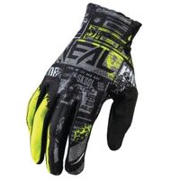 Oneal Youth Matrix Ride Gloves - Black/Neon Yellow