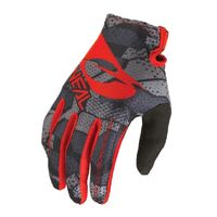 Oneal Matrix Camo Gloves - Black/Red