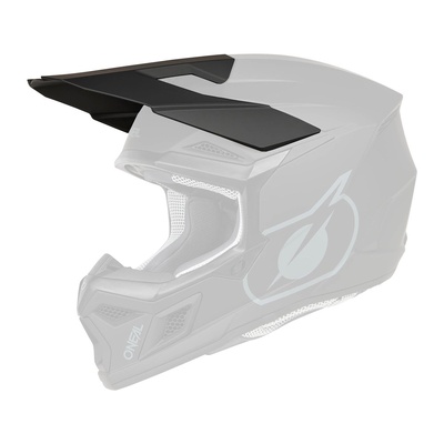 Oneal 3SRS Solid Helmet Peak - Black