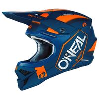 Oneal 2023 3 Series Hexx Helmet - Blue/Orange - XS