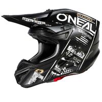 Oneal 5 SRS Attack Helmet - Black/White