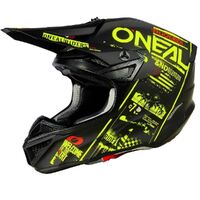 Oneal 5 SRS Attack Helmet - Black/Yellow