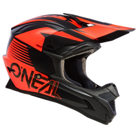 Oneal 2023 Youth 1 Series Stream Helmet - Black/Red (Neon Orange)
