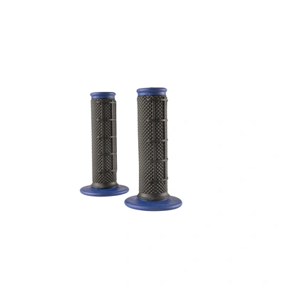 Oneal Dual Comp Half Waffle Grips - Black/Blue - 7/8''