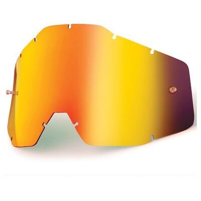 100% Racecraft/Accuri/Strata Replacement Lens - Red Mirror