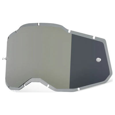 100% Racecraft2, Accuri2 & Strata2 Injected Mirror Silver Lens