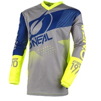 Oneal Element Factor Jersey - Grey/Blue/Yellow