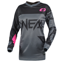Oneal Womens Element Racewear Jersey - Pink/Grey - XL