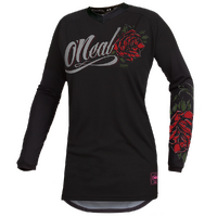 Oneal 24 Womens Element Threat Roses Jersey - Black/Red