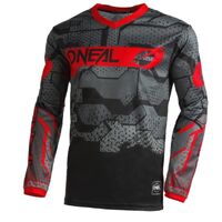 Oneal 2022 Youth Element Camo V.22 Black Red Jersey