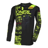 Oneal Element Attack Jersey - Black/Neon Yellow