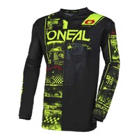 Oneal 2023 Element Attack Black Neon Yellow Jersey