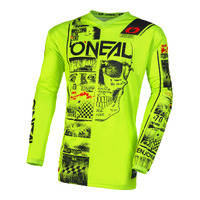 Oneal 2023 Youth Element Attack Neon Yellow Black Jersey - Black - X-Small - Youth 