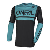 Oneal Element Threat Air Black Teal Jersey