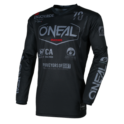 Oneal 2026 Element Brand V.26 MX Jersey - Black/Grey