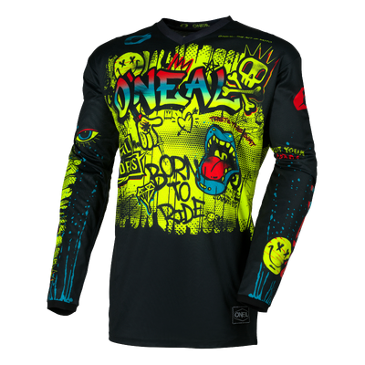 Oneal 2026 Element Youth Rancid V.26 MX Jersey - Black/Neon Yellow