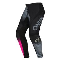 Oneal Youth Girls Element Racewear V.2 Pants - Black/Grey/Pink