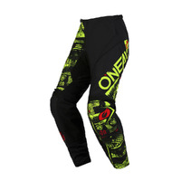Oneal 2023 Element Attack Black Neon Yellow Pants