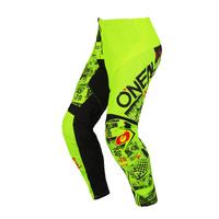 Oneal 2023 Youth Element Attack Neon Yellow Black Pants