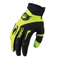 Oneal 2023 Youth Element Neon Yellow Black Gloves