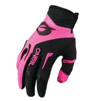 Oneal Girls Youth Element Gloves - Black/Pink