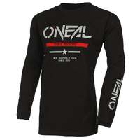 Oneal 24 Element Cotton Squadron V.22 Jersey - Black/Grey