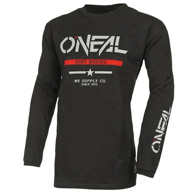 Oneal 2025 Youth Element Cotton Squadron Jersey - Black/Grey