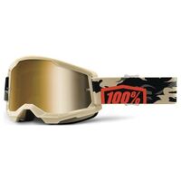 100% Strata2 Goggle Kombat True Gold Lens