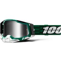 100% Racecraft 2 Milori Mirrored Goggles - Green/Black