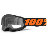 100% Accuri 2 Chicago Youth Goggle - Black/Orange - Clear Lens