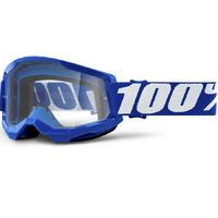 100% Strata2 Blue Clear Goggles