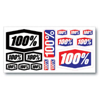 100% Decal Sheet 8" x 4"