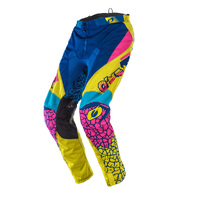 Oneal Mayhem Crackle 91 Yellow Blue Pink Pants