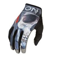 Oneal 24 Mayhem Bones Gloves - Black/Red