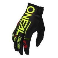 Oneal 24 Youth Mayhem Attack Black Neon Yellow Gloves