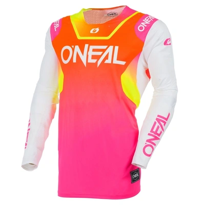 Oneal Prodigy Five Six MX Jersey - White/Neon Orange