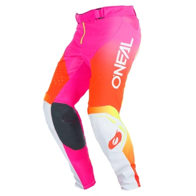 Oneal Prodigy Five Six MX Pants - White/Neon Orange