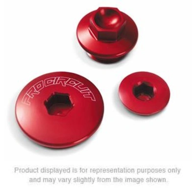 Pro Circuit Engine Plug Kit for Kawasaki KX450F '06-15/'19-25, KX250F '11-25 (3 Pack) - Red Anodised
